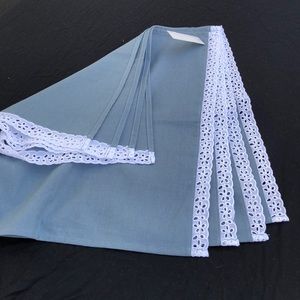 Set of 4 Blue Napkin